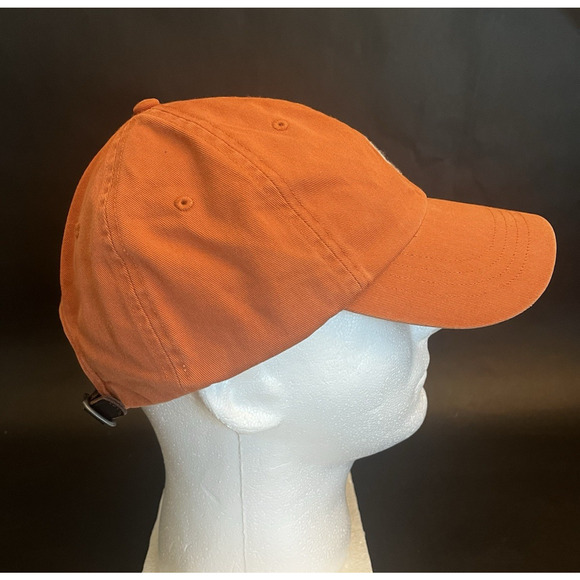Polo Ralph Lauren | Baseball Hat | Burnt Orange | Leather OSFM Strap | VTG | GUC - Picture 2 of 7